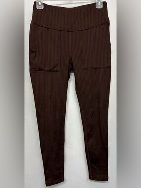Mondetta Chicory Coffee Brown High Rise Knit Leggings Woman’s Size Small NWOT